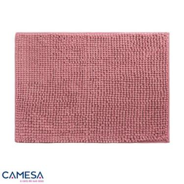 Imagem de Tapete Banheiro Bolinhas Popcorn Microfibra Macio e Decorativo 60x40cm