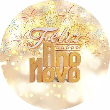 Imagem de Painel Festa Redondo C/Elástico 1,50m Ano Novo (ANV059)