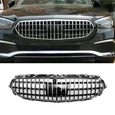 Imagem de Grade de para-choque de carro tiras decorativas acessórios grade de corrida grade de para-choque dianteiro para E-Class W213 2021-2022
