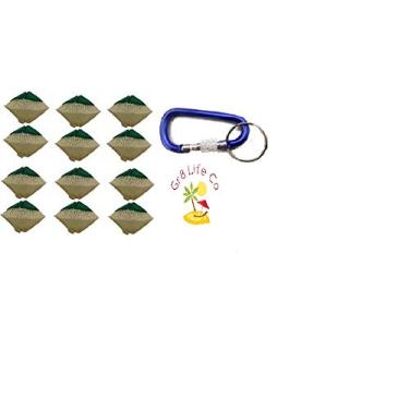 Imagem de Gr8 Life Co Coleman 51 mantos de lanterna roseta de baioneta (pacote com 12) + conjunto de chaveiro mosquetão