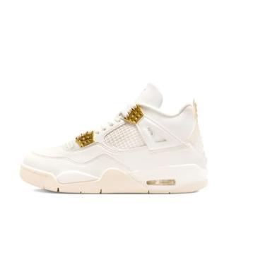 Imagem de Nike Unissex-adulto retrô, Vela/Ouro Metálico Preto, 34