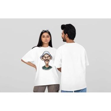 Imagem de Camiseta sr. madruga algodão streetwear estampa unissex over - ELSA NA