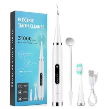 Imagem de Removedor 31000 De Tártaro Limpeza Dental Elétrico com Usb (Branco)