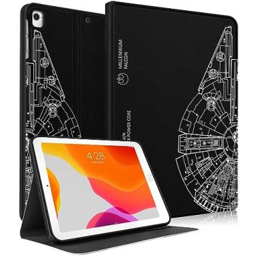 Imagem de Uppuppy Capa para iPad 5ª/6ª geração, para Apple iPad Air de 1ª/2ª geração, para iPad Pro 9,7 polegadas, capa fofa para crianças, meninos, mulheres, adolescentes, meninas, homens legais, capa preta exclusiva para iPad 5/6, Air 1/2, Pro 9.7