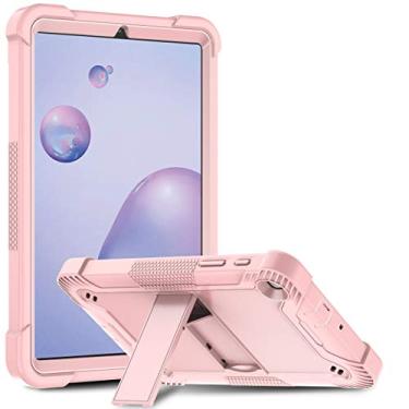 Imagem de BAISRKE Capa para Galaxy Tab A 8.4 Case 2020, capa protetora resistente à prova de choque híbrida à prova de choque para tablet Samsung Galaxy Tab A 8.4 2020 modelo SM-T307 / SM-T307U - ouro rosa