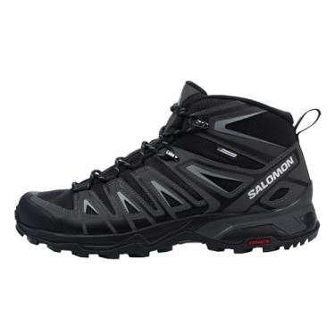 Imagem de Salomon Bota masculina X Ultra Pioneer Mid Climasalomon impermeável para caminhada, Preto/ímã/monumento, 38