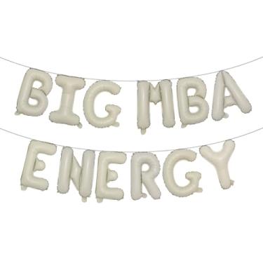 Imagem de Big MBA Energy Balloon Banner, Parabéns Grad, Parabéns pelo mestrado em administração de empresas, suprimentos de decoração de festa de formatura universitária/universitária (BIG MBA ENERGY Cream)