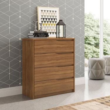 Imagem de Cômoda com 4 Gavetas Átria Amêndola Touch Demóbile