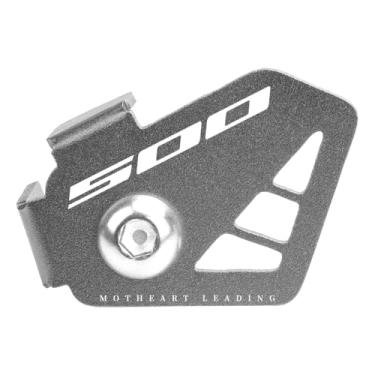 Imagem de MotHeartCNC Protetor de sensor ABS de motocicleta para CB500F 2013-2024 CB500X 2013-2024 CBR 500R 2013-2024 dianteiro traseiro ABS sensor escudo freio ABS sensor protetor acessórios (cinza)