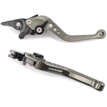 Imagem de Manete Esportivo Cb300f Twister Gravado a Laser - NoBrand, Titanium