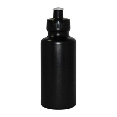 Imagem de Kit 50 Squeezes 550Ml Preto Plástico Premium