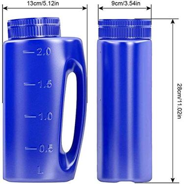 Imagem de Pssopp Tampa do Tamanho do Orifício Ajustável, Carga Pesada, Espalhador de Manutenção de Mão Fácil de Encher Com Alça de Plástico, Acomodar Sal, Fertilizante, Semente de Grama, Derretimento de Gelo