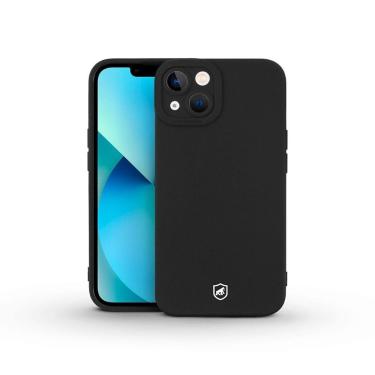 Imagem de Capa Para Iphone 13 - Preta - Silicon Cloud - Gshield