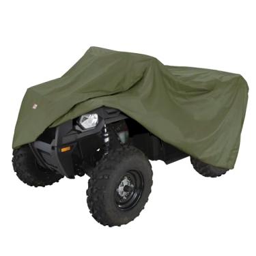 Imagem de Classic Accessories Capa de armazenamento QuadGear ATV, serve para quadriciclos 203 cm C x 111 cm L x 114 cm A, grande, verde-oliva