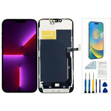 Imagem de Qinqiyue Substituição de tela LCD para iPhone 13 para iPhone 13 para iPhone 13 A2482 A2631 A2633 A2634 A2635 Display LCD Touch Screen Assembly Repair Parts