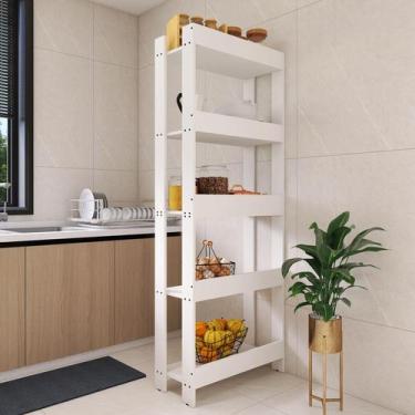 Imagem de Armário Multiuso de Cozinha Organizador - Mod.0703 - Movlar, Branco
