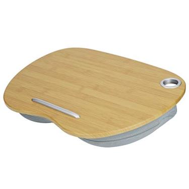 Imagem de Yctze Mesa de Laptop Portátil Multifuncional - Mesa de 3 Em 1, Escrita e de Volta Ao Ar Livre para Uso Em Casa e No Escritório - Design Almofadado Confortável (Cinza)