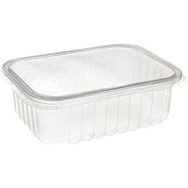 Imagem de Kit Potes Marmita Descartáveis Retangulares 250ml, 350ml, 500ml, 750ml com Tampa - Comida Fitness (24, Transparente, 500 ML)