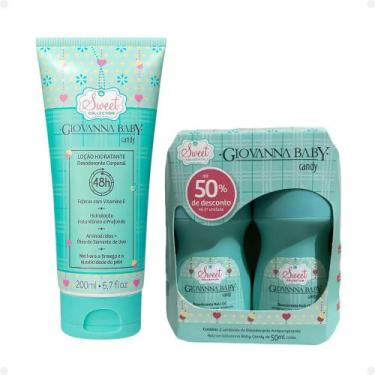 Imagem de Kit Giovanna Baby Candy: 2 Desodorantes Roll-on e 1 Loção Hidratante