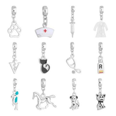 Imagem de Berloques Veterinária Medicina Banhado a Prata 925 - Work Semijoias, C