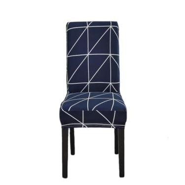 Imagem de Conjunto de capas para cadeiras ajustáveis, 1 peça, sala de jantar, elásticas, elastano, capas para assento, removível, encosto alto (tamanho universal, 1 peça, cor 20)