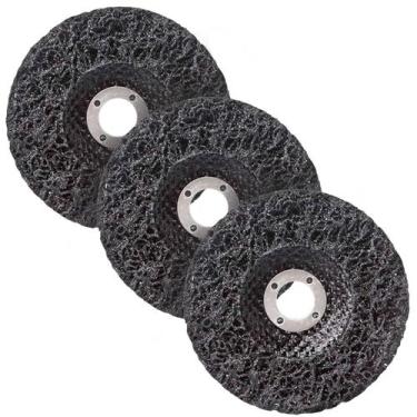 Imagem de Kit 3x Disco Strip Remove Limpa Tinta Verniz Ferrugem 4.1/2 - GALZER