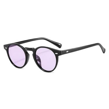 Imagem de Óculos de sol redondos vintage, masculino e feminino, fashion, preto, leopardo, verde, anti-luz azul, óculos transparentes da moda, 4, BH01