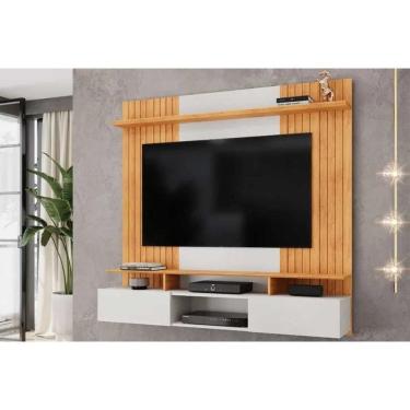 Imagem de Painel Quarto P- Tv Até 65 Pol Ben C- 2 Portas 160x153cm Bali-cedro - Dj Móveis