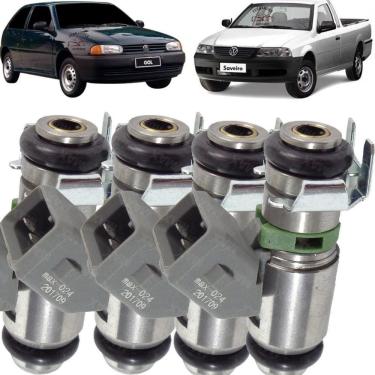 Imagem de 4 Bicos Injetores Vw Gol Santana Saveiro Parati Iwp024 Novo