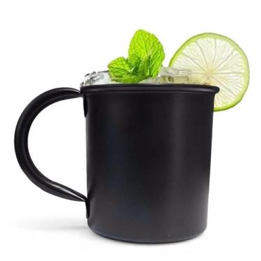 Imagem de Caneca Moscow Mule Lisa Drink Top Aço Inox Premium 420Ml Pre - Inga