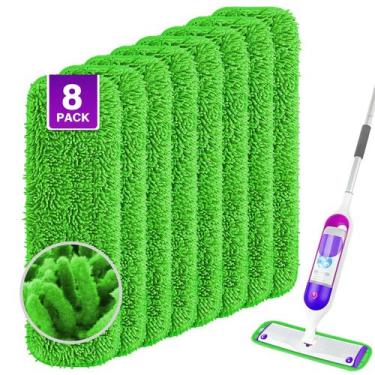 Imagem de Esfregões UNIMADE, reutilizáveis para Swiffer PowerMop, pacote com 8, 