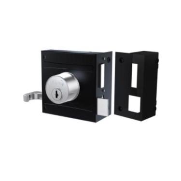 Imagem de Fechadura Sobrepor P/ Portão Stam 701/100 - Promo Cor Preto - 000179