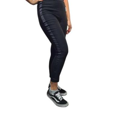 Imagem de Calça Feminina Sarja Lycra Legging Preto - Razon Jeans, 40