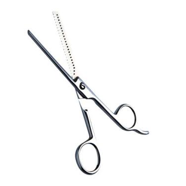 Imagem de Tesoura Cabeleireiro Profissional 6.0 Lamina Dentada aço inox com anel