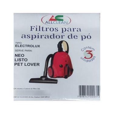 Imagem de Saco filtro para aspirador de pó ALLCLEAN compatível com Eletrolux (MO