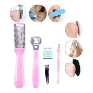 Imagem de Kit Ralador De Calos Inox Lâminas Spa Dos Pés Novidade - Sou Mais Preç