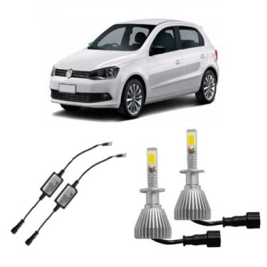 Imagem de Par Lampada Super Led H1 Para Gol G6 2013 até 2016 - Tiger Auto