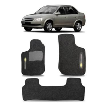 Imagem de Jogo Tapete Carpete Corsa Classic 03 a 16 3pçs Reforço PVC Escolha Cor