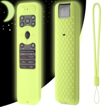 Imagem de Hi Color MR25GA Capa de silicone para controle remoto LG AN-MR25GA/AN-MR25GC Magic Control 2025 LG C5, D5, G5 Series OLED TV controle remoto capa protetora de silicone (verde brilhante)