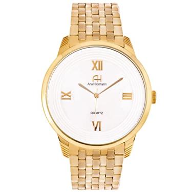 Imagem de Kit Relógio Feminino Champion Ana Hickmann Analógico Dourado AH28919H A Prova D'Água