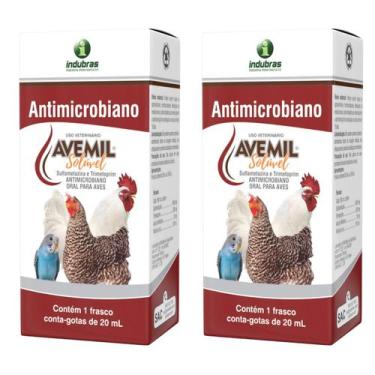 Imagem de Kit 2 Avemil Solúvel 20 Ml - Indubras - Tratamento de coccidiose em Av
