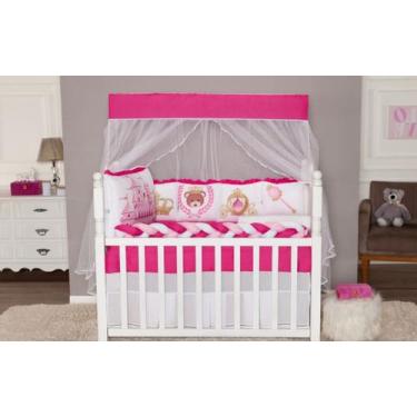 Imagem de Kit Berço Menina Castelo Pink 12 peças  - LuckBaby