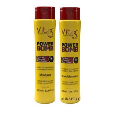 Imagem de Shampoo e Condicionador Power Bomb Vitiss Fortalece cabelos Acelera o 