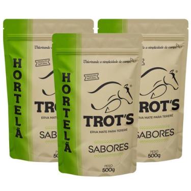 Imagem de Kit 3X Erva Mate Tereré Trot'S Premium 500G Hortelã