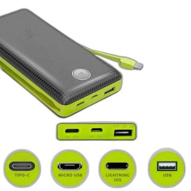 Imagem de Power Bank 20000Mah Múltiplas Saídas Celular Rápido - Higa