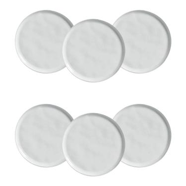 Imagem de Conjunto de Pratos Rasos Porto Brasil Bio New White 29cm – 6 Peças