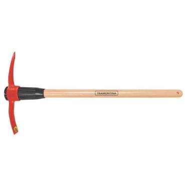 Imagem de Picareta ponta e pá estreita com cabo de madeira 90 cm 77300/543 - Tra