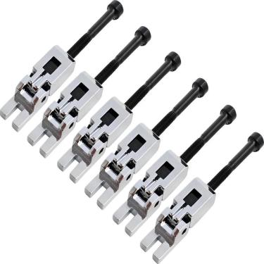 Imagem de 2X Kit 6 Carrinhos Saddles Para Ponte Floyd Rose Prata Croma