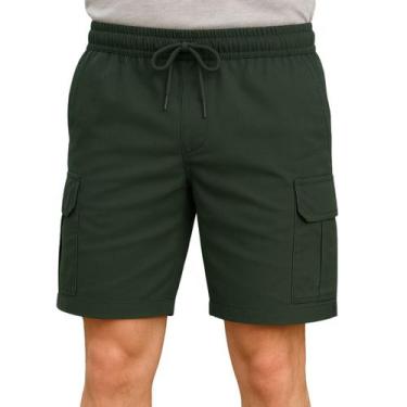 Imagem de Shorts Mauricinho Cargo Curta Masculino Bermuda Verão 4 Bolsos Verão T