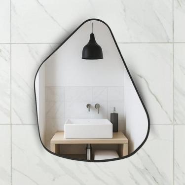Imagem de Espelho Orgânico 70cm X 50cm Moldura em material ecológico Geller - Re